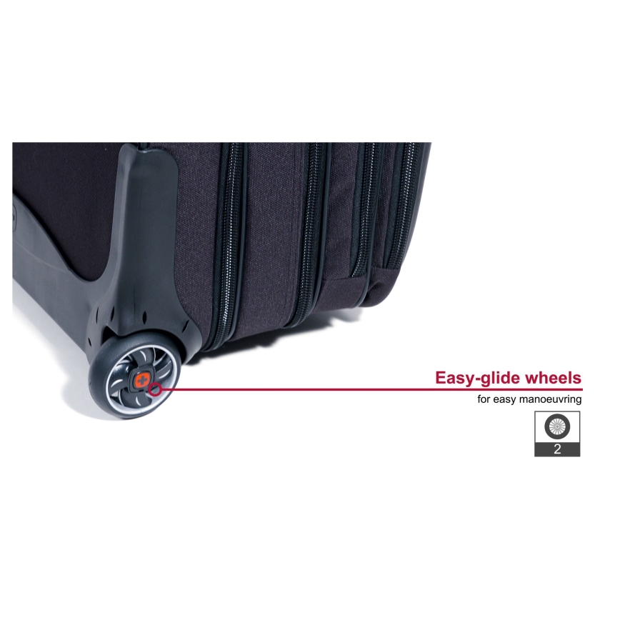 Wenger - Ceļojumu koferis uz ritentiņiem 25 l 17" + portatīvā datora soma 15,6" Patriot melna