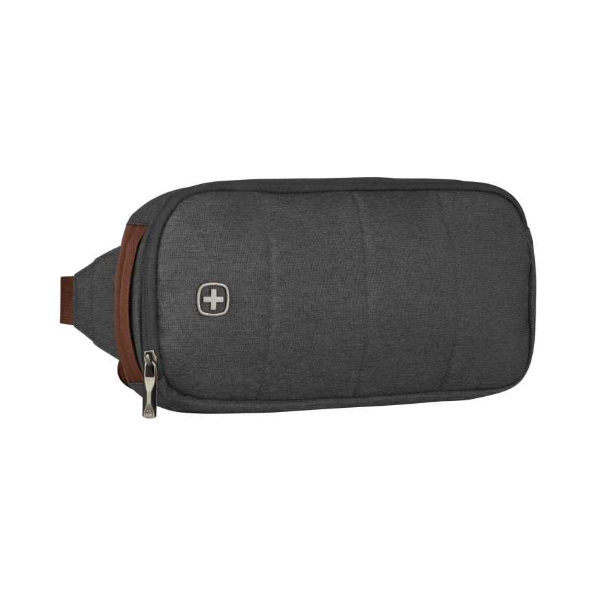 Wenger - Portatīvā datora mugursoma 15 l 16" ar planšetdatora kabatu 12" + šķērssoma City Upgrade 2in1 pelēka
