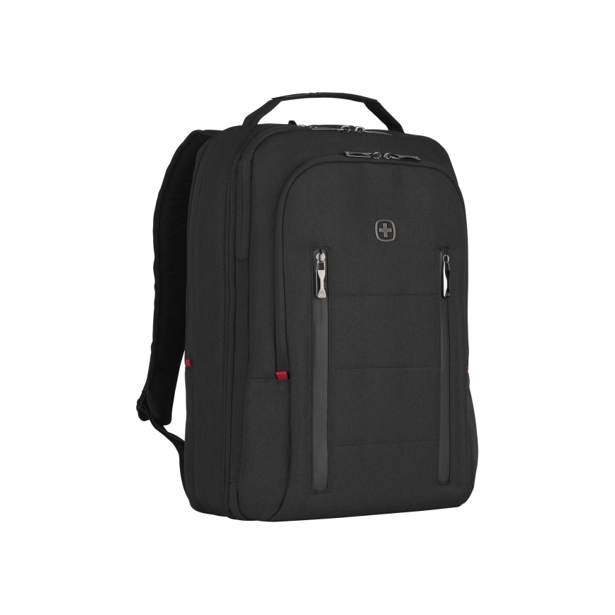 Wenger - Portatīvā datora mugursoma 16 l 16" ar planšetdatora kabatu 12" Pilsēta Traveler melna