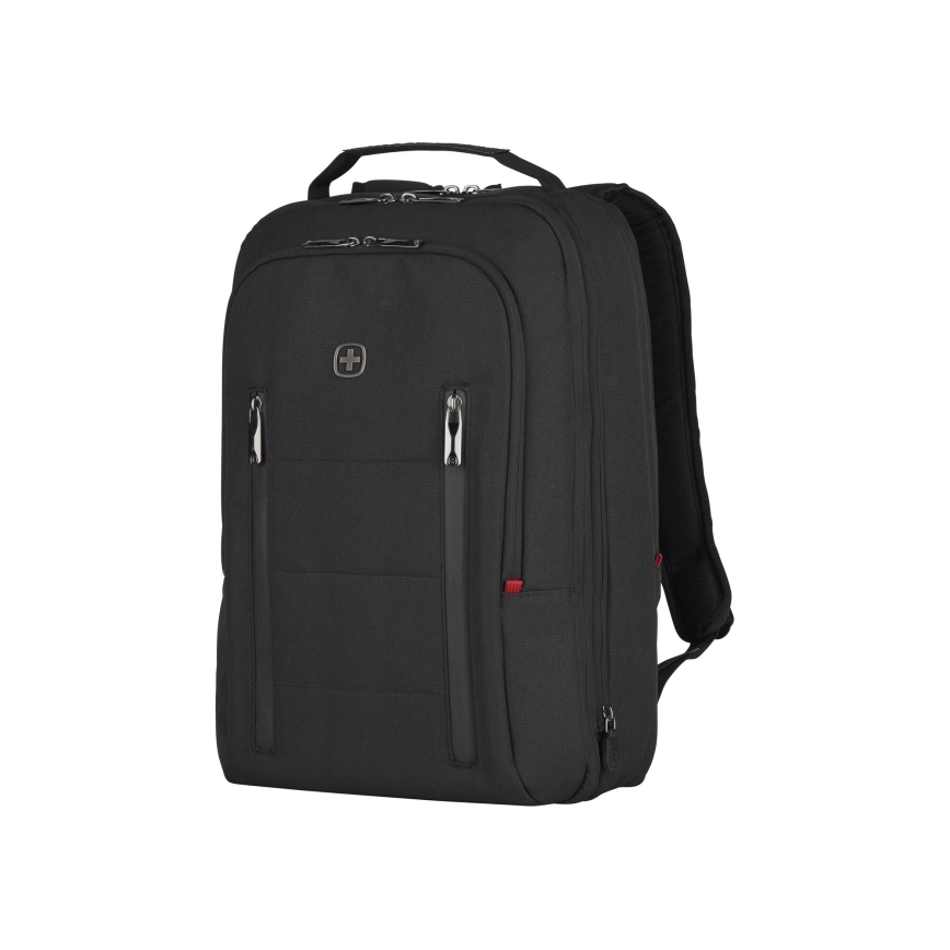 Wenger - Portatīvā datora mugursoma 16 l 16" ar planšetdatora kabatu 12" Pilsēta Traveler melna