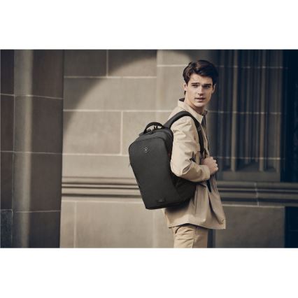 Wenger - Portatīvā datora mugursoma 21 l 16" ar planšetdatora kabatu 10" MX Light melna