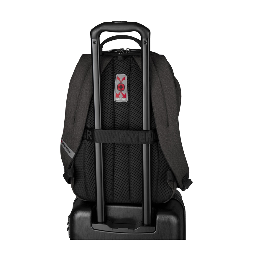 Wenger - Portatīvā datora mugursoma 21 l 16" ar planšetdatora kabatu 10" MX Light melna