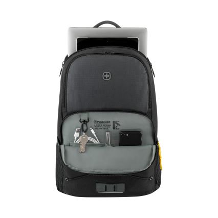 Wenger - Portatīvā datora mugursoma 22 l 15,6" ar planšetdatora kabatu 10" Trayl melna