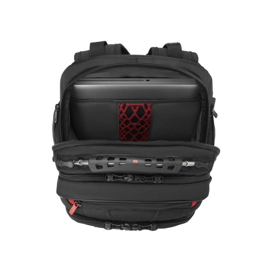 Wenger - Portatīvā datora mugursoma 25 l 16" ar planšetdatora kabatu 10" Pegasus Deluxe melna