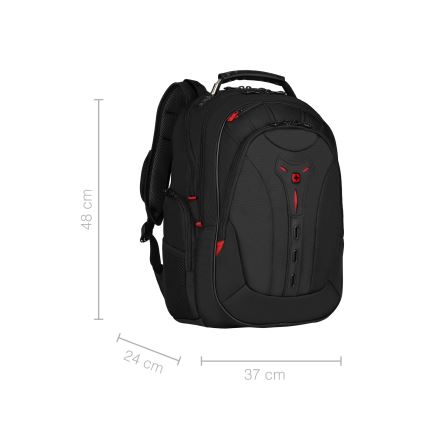 Wenger - Portatīvā datora mugursoma 25 l 16" ar planšetdatora kabatu 10" Pegasus Deluxe melna