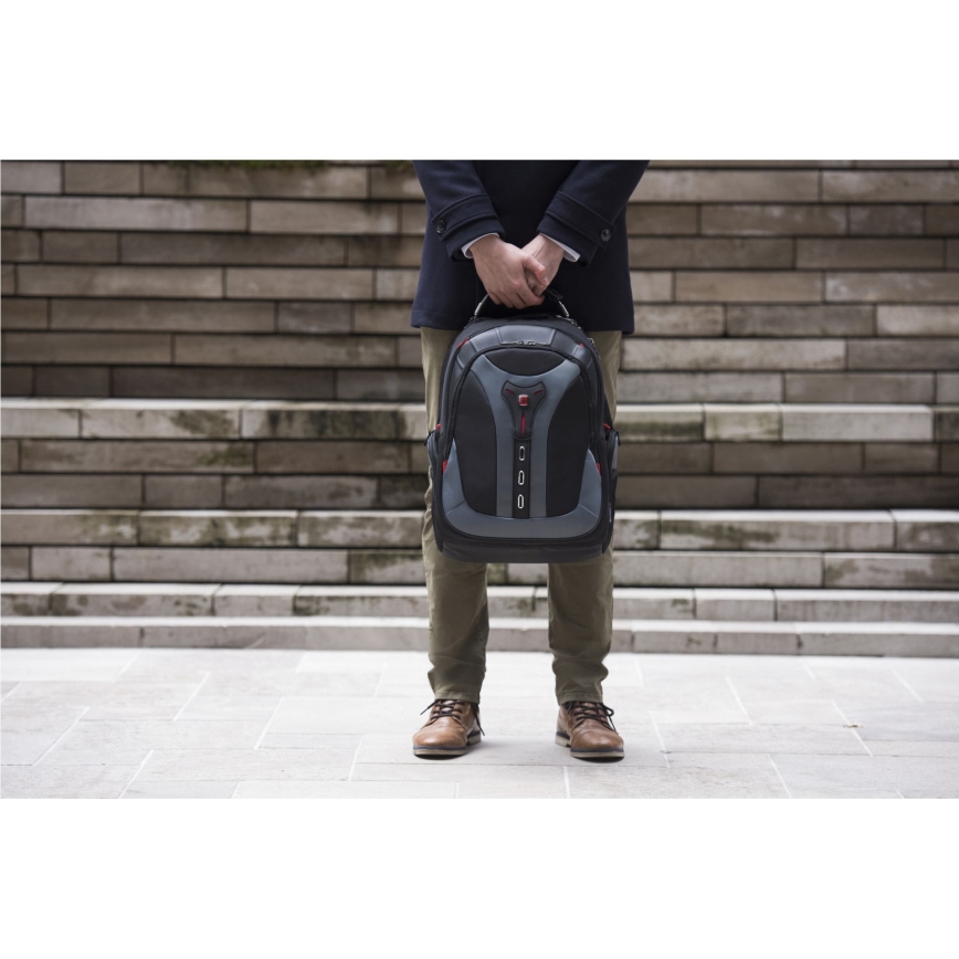 Wenger - Portatīvā datora mugursoma 25 l 17" ar planšetdatora kabatu 12" Pegasus melna/pelēka