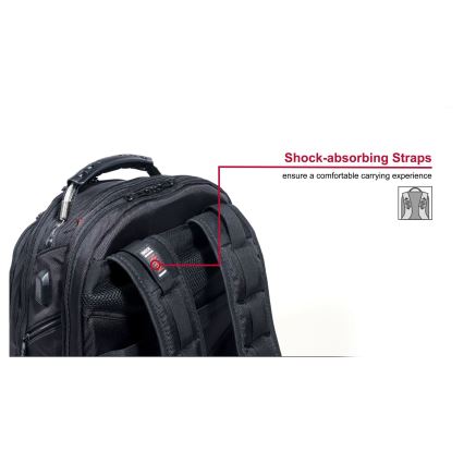 Wenger - Portatīvā datora mugursoma 26 l 17" ar planšetdatora kabatu 10" Ibex Ballistic Deluxe
