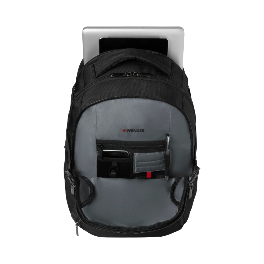 Wenger - Portatīvā datora mugursoma 27 l 16" ar planšetdatora kabatu 10" Transit melna