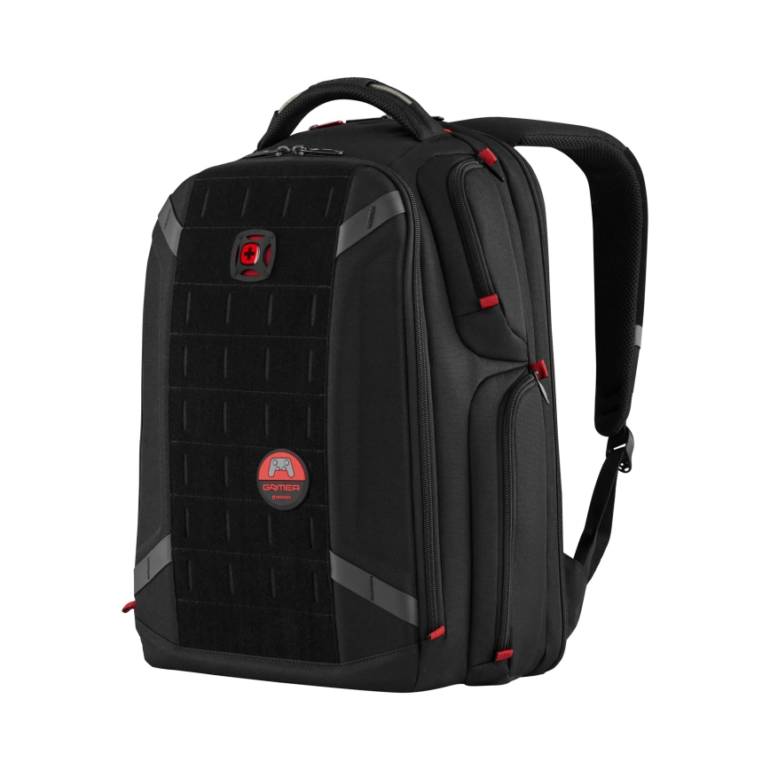 Wenger - Portatīvā datora mugursoma 29 l 17,3'' ar planšetdatora kabatu 12" Atskaņotājs One melna