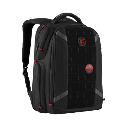 Wenger - Portatīvā datora mugursoma 29 l 17,3'' ar planšetdatora kabatu 12" Atskaņotājs One melna