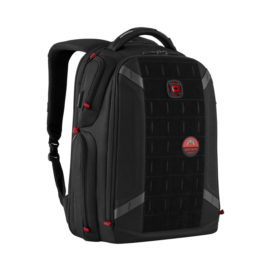Wenger - Portatīvā datora mugursoma 29 l 17,3'' ar planšetdatora kabatu 12" Atskaņotājs One melna