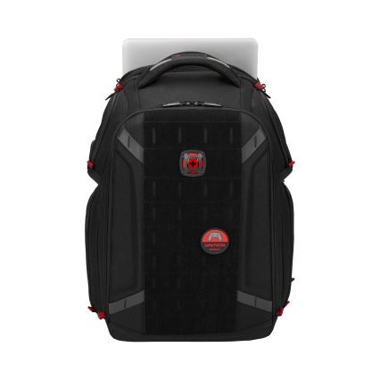 Wenger - Portatīvā datora mugursoma 29 l 17,3'' ar planšetdatora kabatu 12" Atskaņotājs One melna