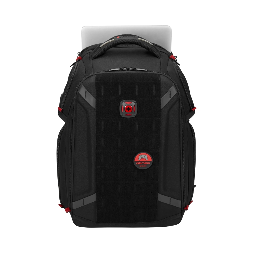 Wenger - Portatīvā datora mugursoma 29 l 17,3'' ar planšetdatora kabatu 12" Atskaņotājs One melna
