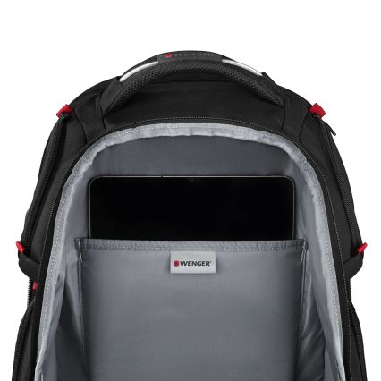 Wenger - Portatīvā datora mugursoma 29 l 17,3'' ar planšetdatora kabatu 12" Atskaņotājs One melna