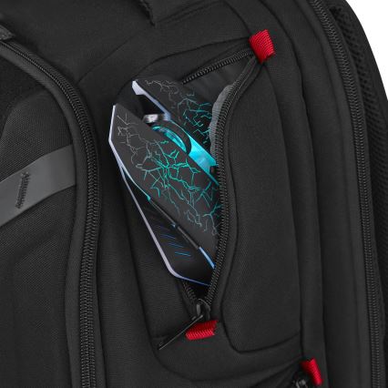 Wenger - Portatīvā datora mugursoma 29 l 17,3'' ar planšetdatora kabatu 12" Atskaņotājs One melna