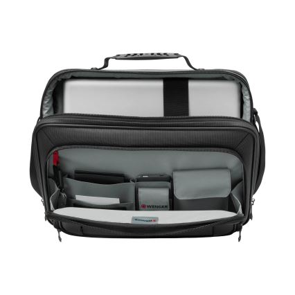 Wenger - Soma portatīvajam datoram 10 l 15,6" ar planšetdatora kabatu 10" Insight melna
