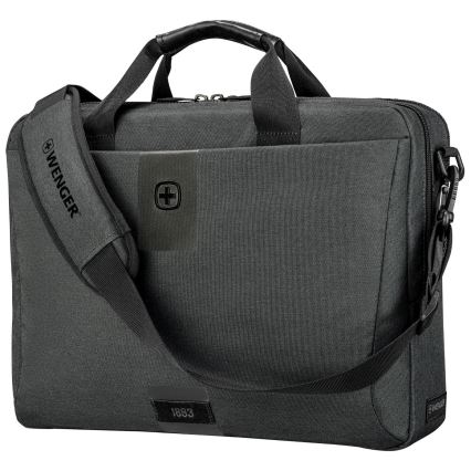 Wenger - Soma portatīvajam datoram 15 l 16" ar planšetdatora kabatu 10" MX ECO Brief pelēka