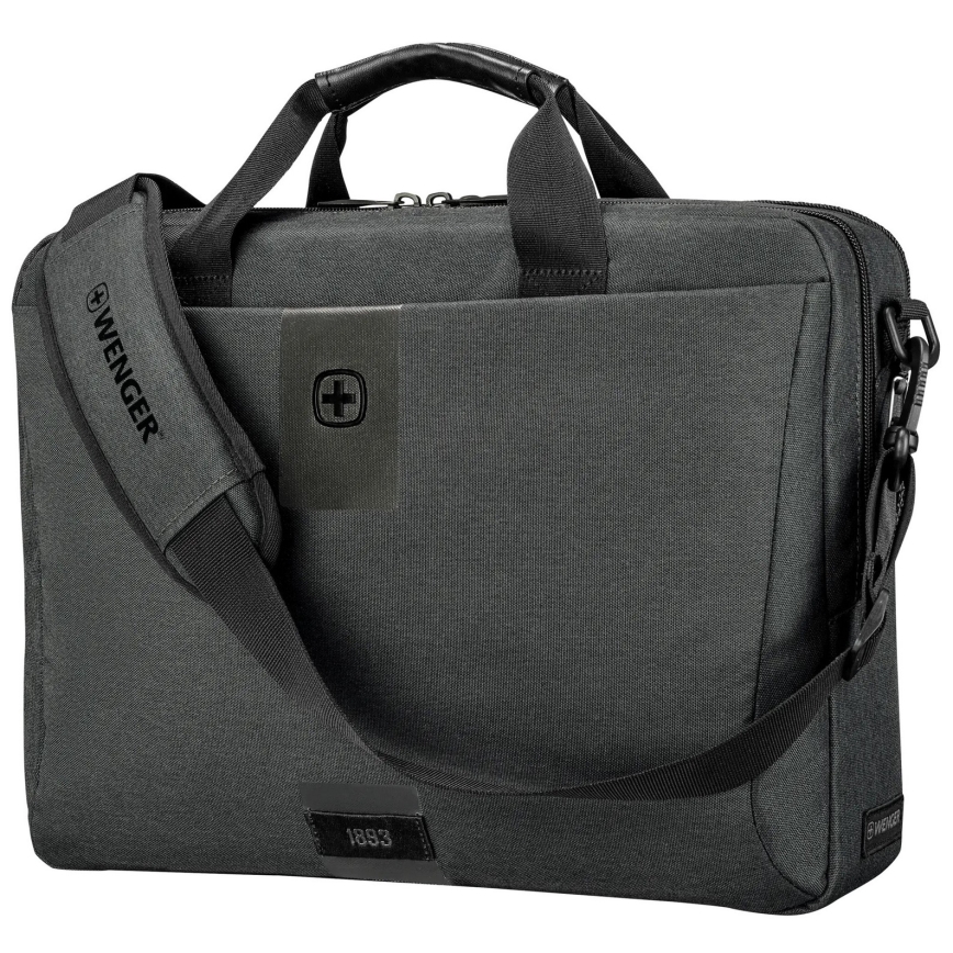 Wenger - Soma portatīvajam datoram 15 l 16" ar planšetdatora kabatu 10" MX ECO Brief pelēka