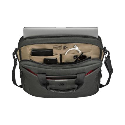 Wenger - Soma portatīvajam datoram 15 l 16" ar planšetdatora kabatu 10" MX ECO Brief pelēka