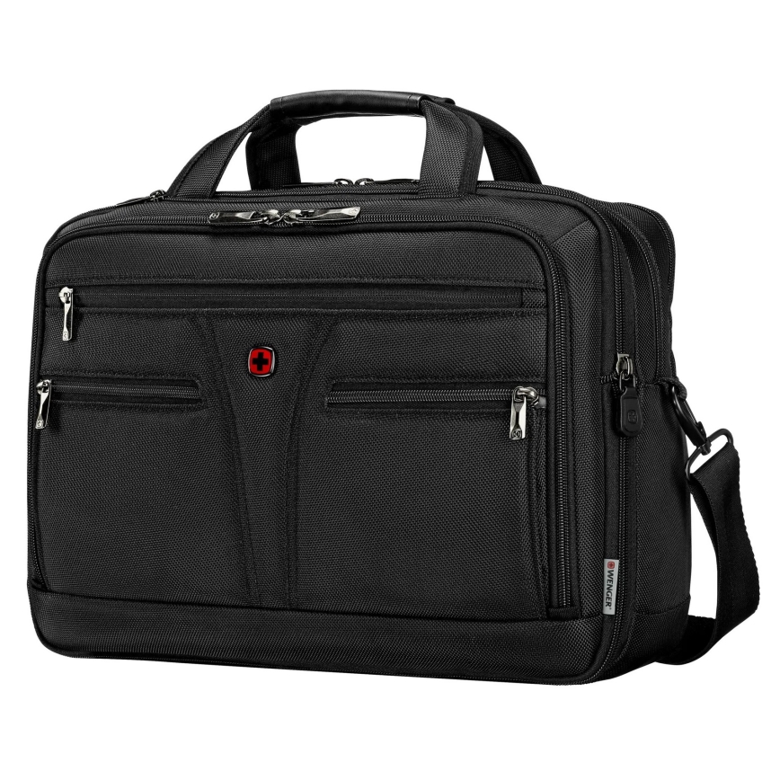 Wenger - Soma portatīvajam datoram 19 l 14-16" ar planšetdatora kabatu 10" BC Zvaigzne melna