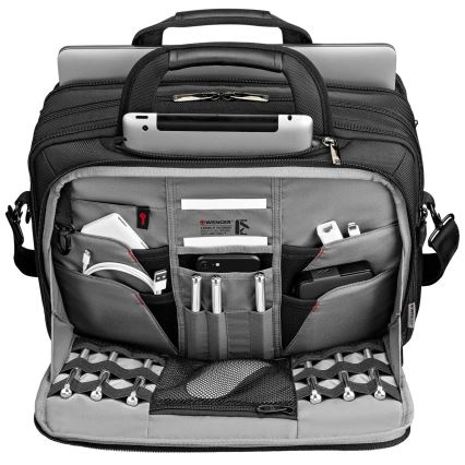 Wenger - Soma portatīvajam datoram 19 l 14-16" ar planšetdatora kabatu 10" BC Zvaigzne melna