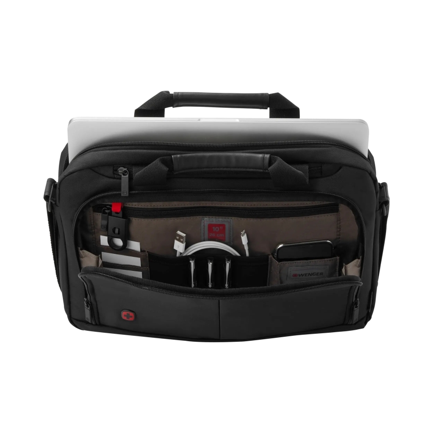 Wenger - Soma portatīvajam datoram 5 l 14" ar planšetdatora kabatu 10" Source melna