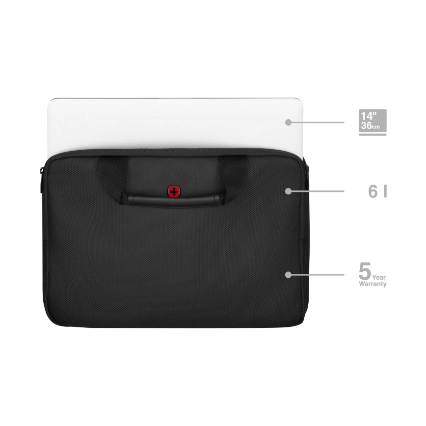 Wenger - Soma portatīvajam datoram 6 l 14" Guyde melna