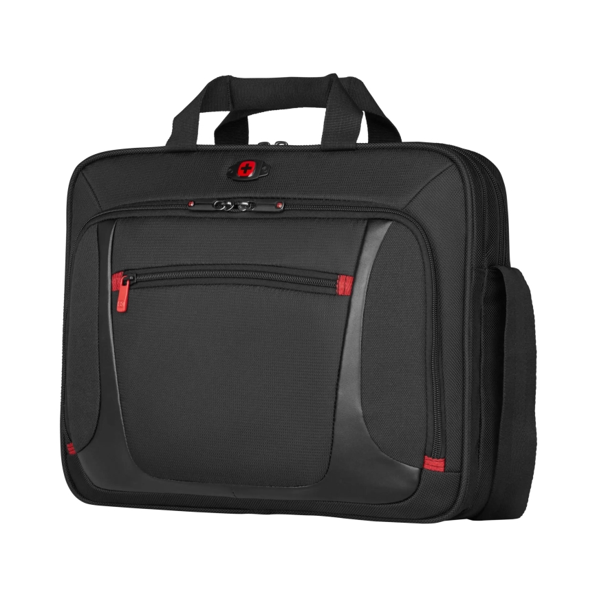 Wenger - Soma portatīvajam datoram 9 l 16" ar planšetdatora kabatu 10" Sensor melna