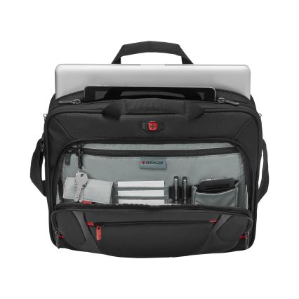 Wenger - Soma portatīvajam datoram 9 l 16" ar planšetdatora kabatu 10" Sensor melna