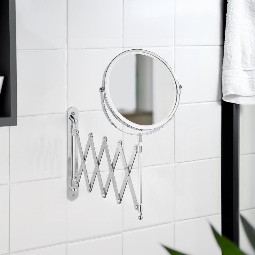 WENKO 15165100 - Kosmētikas spogulis EXCLUSIVE 19x38,5 cm spīdīgs hroms