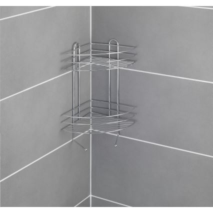 WENKO 15498100 - Stūra plaukts EXCLUSIVE 23x30,5 cm spīdīgs hroms