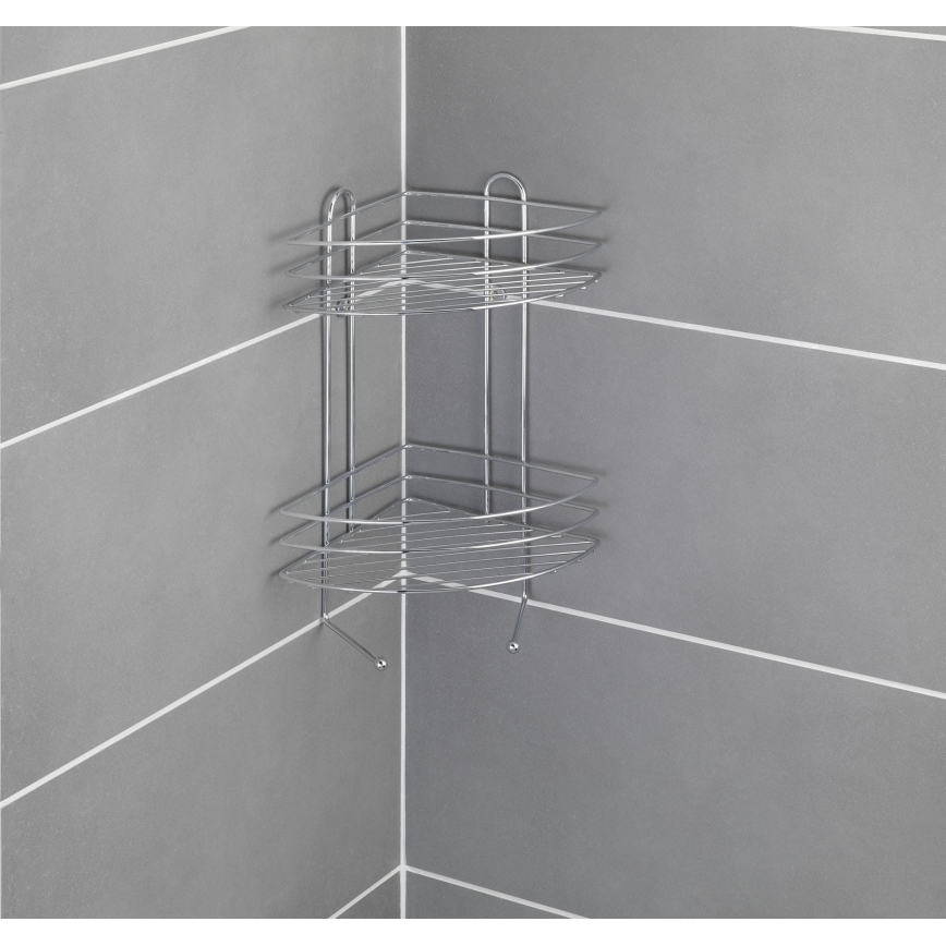 WENKO 15498100 - Stūra plaukts EXCLUSIVE 23x30,5 cm spīdīgs hroms