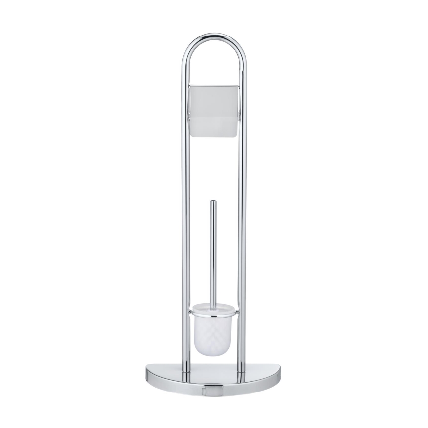 WENKO 16608100 - WC birste COSENZA 33x84 cm, spīdīgs hroms/satīns