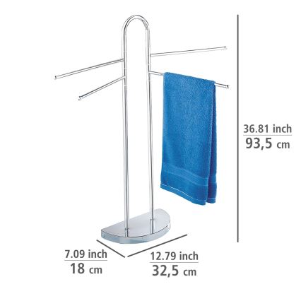WENKO 16610100 - Dvieļu statīvs COSENZA 33x93,5 cm spīdīgs hroms