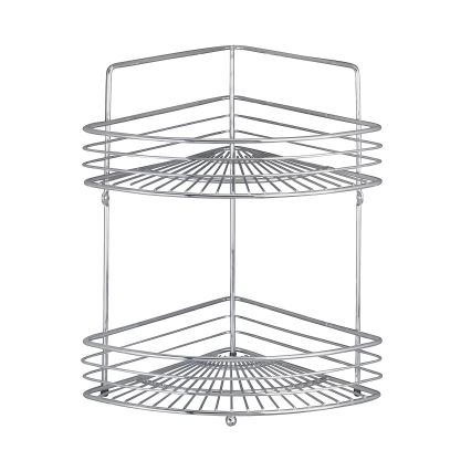 WENKO 16821100 - Stūra plaukts MILANO 31,5x37 cm spīdīgs hroms