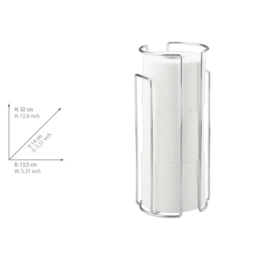 WENKO 16825100 - Tualetes papīra turētājs MILANO 13,5x32 cm spīdīgs hroms
