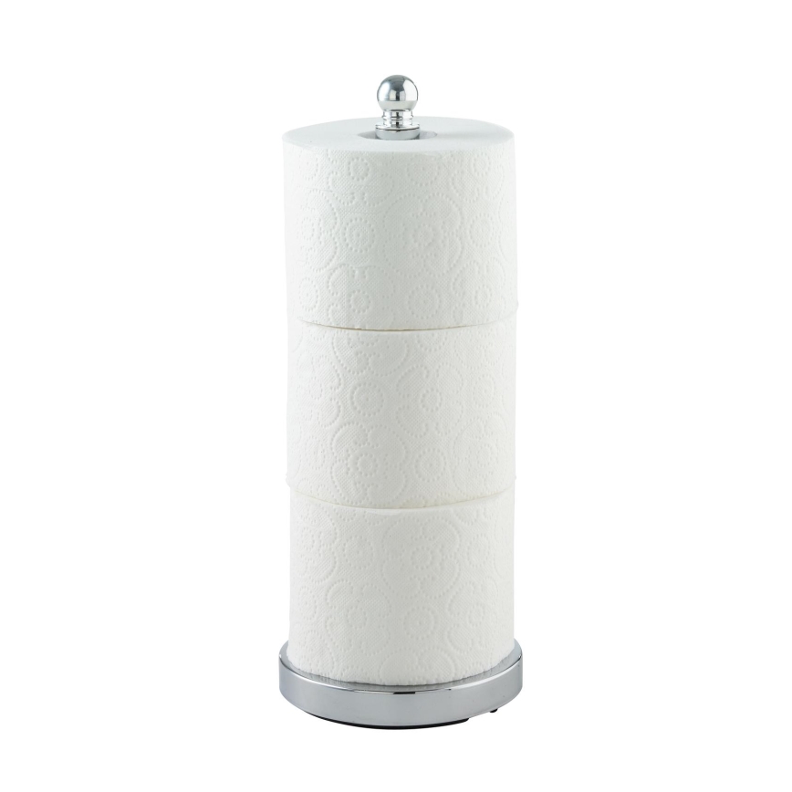 WENKO 16878100 - Tualetes papīra turētājs VITERBO 14x35 cm sudraba