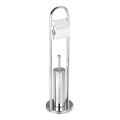 WENKO 16993100 - WC komplekts VASTO 22x81 cm nerūsējošais tērauds/sudraba