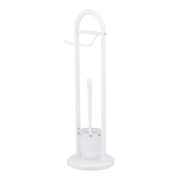 WENKO 17092100 - Tualetes birste SIENA 19x63 cm balta/satinēta
