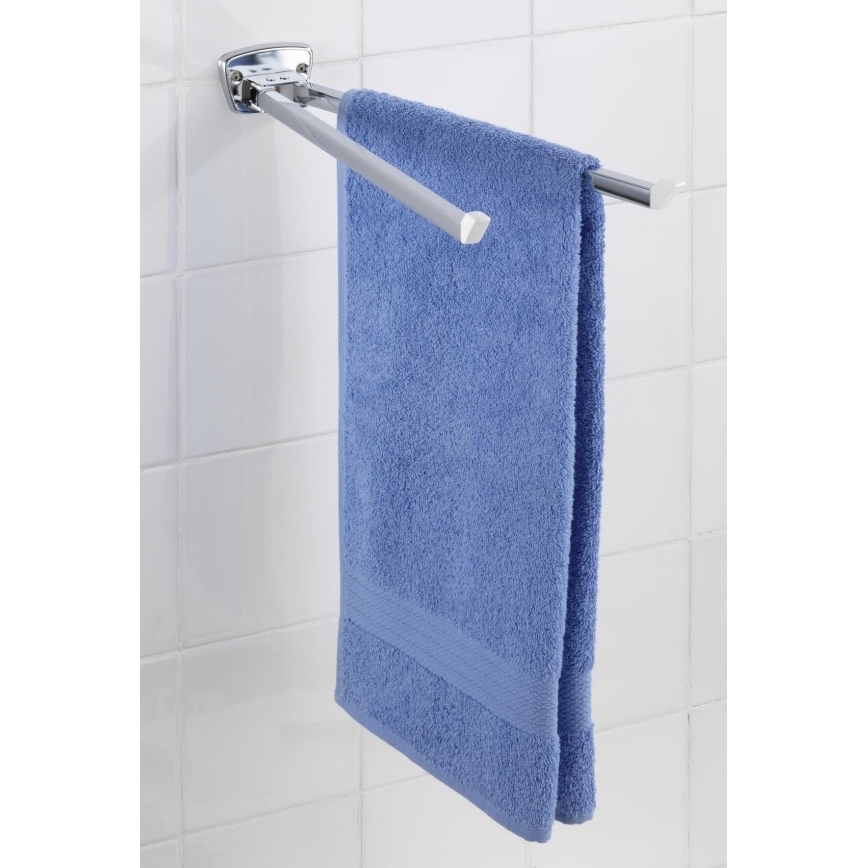 WENKO 17875100 - Dvieļu turētājs BASIC 42x8 cm nerūsējošais tērauds/sudraba