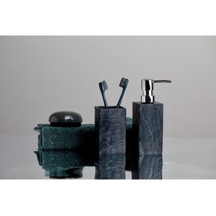 WENKO 17921100 - Dozators šķidrām ziepēm SLATE ROCK 250 ml, antracīts