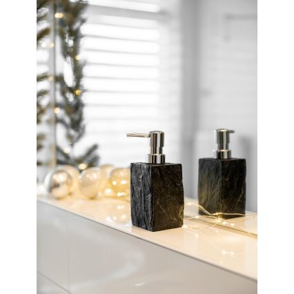 WENKO 17921100 - Dozators šķidrām ziepēm SLATE ROCK 250 ml, antracīts