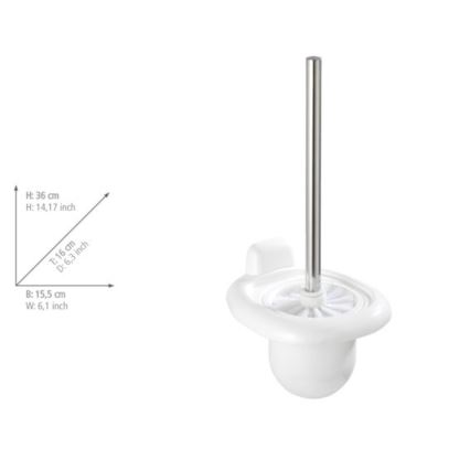 WENKO 17947100 - WC birste PURE 15,5x36 cm balta