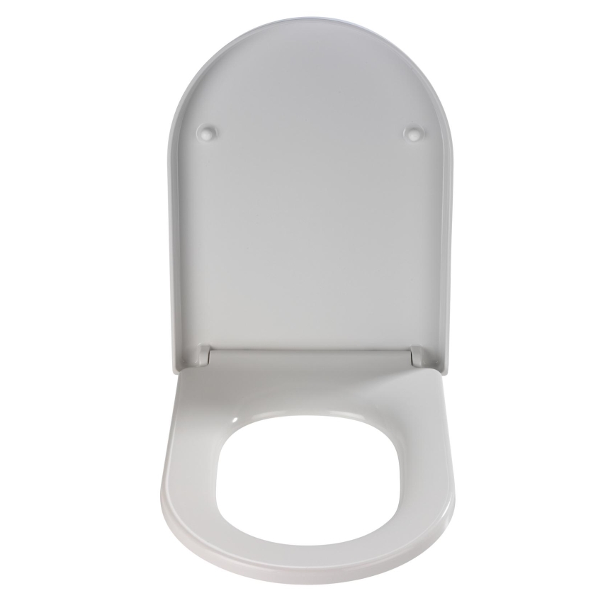 WENKO 18396100-WC tualetes sēdeklis PALMA 46,5x35,7 cm balts/sudraba