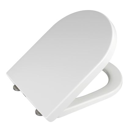 WENKO 18396100-WC tualetes sēdeklis PALMA 46,5x35,7 cm balts/sudraba