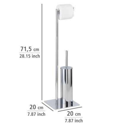 WENKO 18562100 - WC birste RECCO 20x71,5 cm spīdīgs hroms