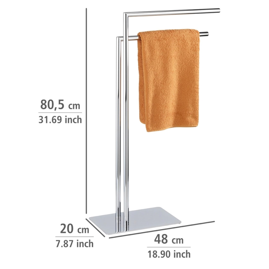 WENKO 18563100 - Dvieļu statīvs RECCO 48x80,5 cm spīdīgs hroms