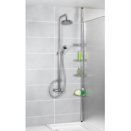 WENKO 18596100-Stūra elements PREA 28x200 cm nerūsējošais tērauds/spīdīgs hroms