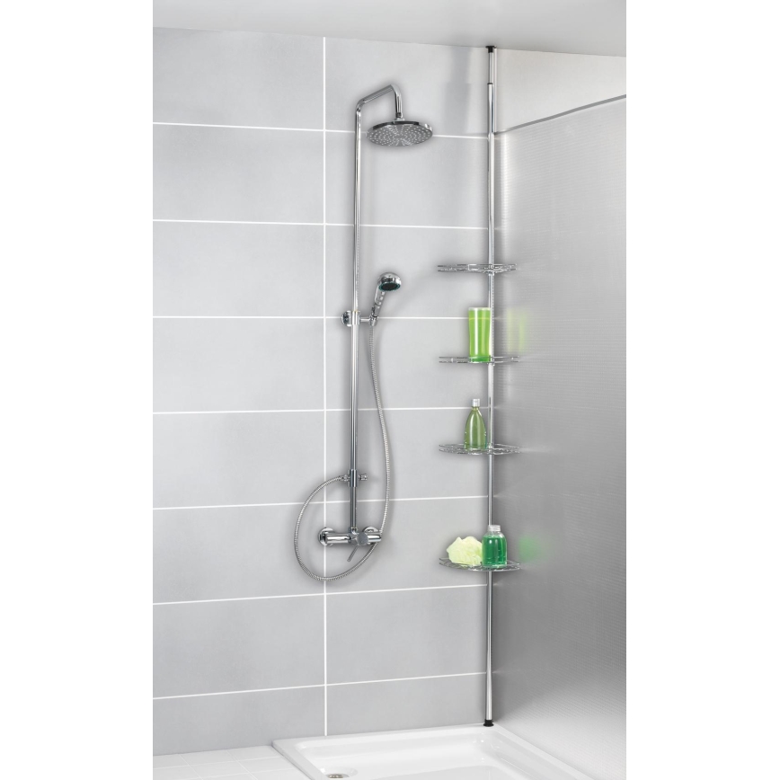 WENKO 18596100-Stūra elements PREA 28x200 cm nerūsējošais tērauds/spīdīgs hroms