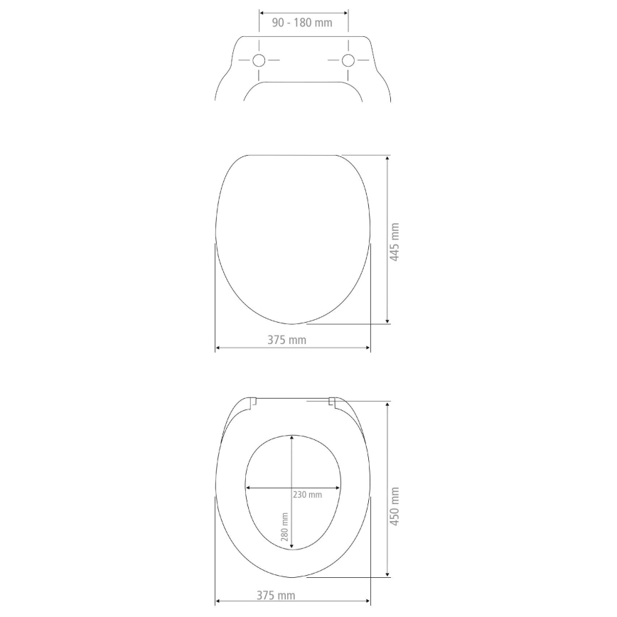 WENKO 18760100-WC sēdeklis OTTANA 37,5x44,5 cm bēšs/sudraba